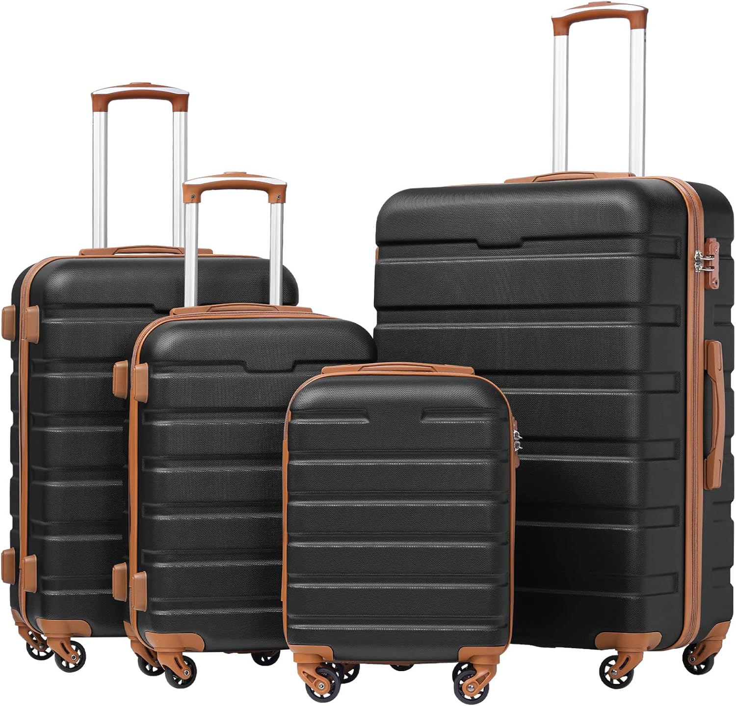 "4 - Piece Hardshell Spinner Luggage Set with TSA Lock" - Saiyora&Zubaid