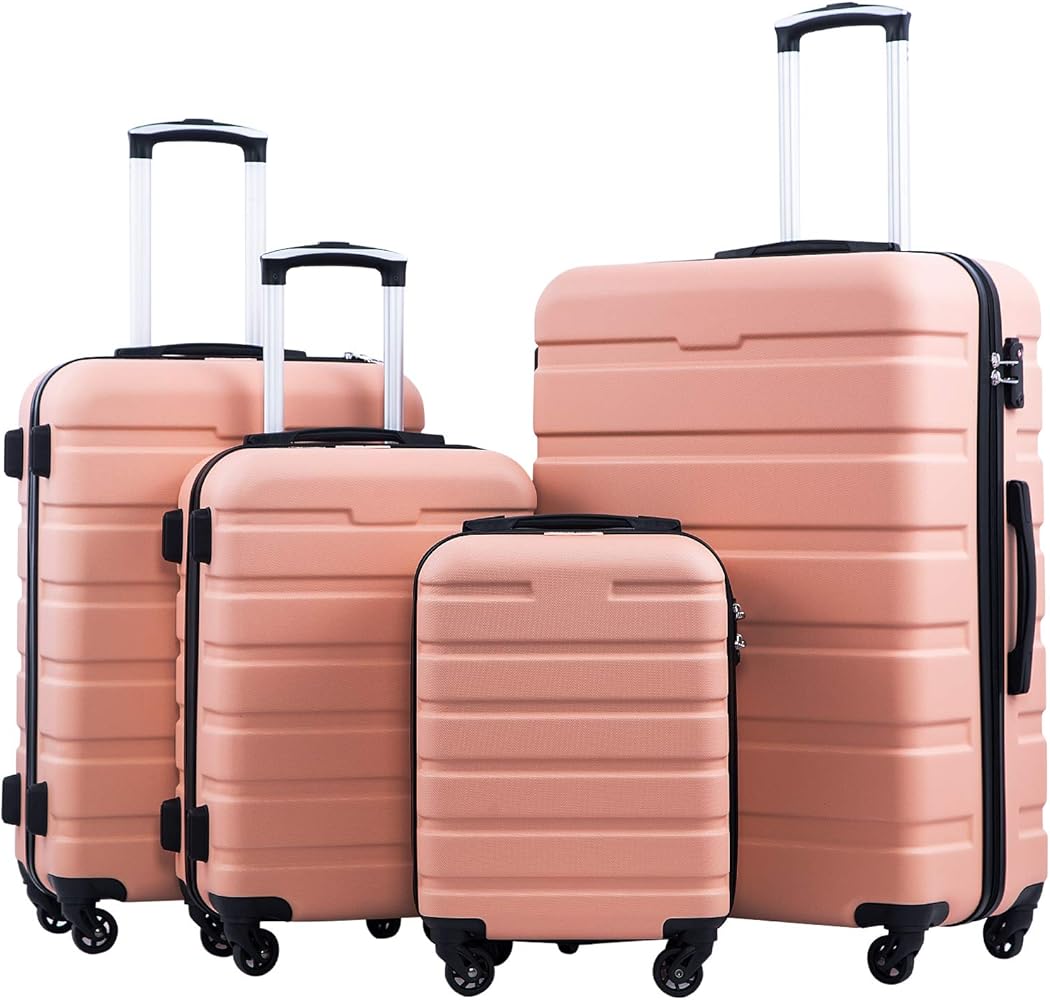 "4 - Piece Hardshell Spinner Luggage Set with TSA Lock" - Saiyora&Zubaid