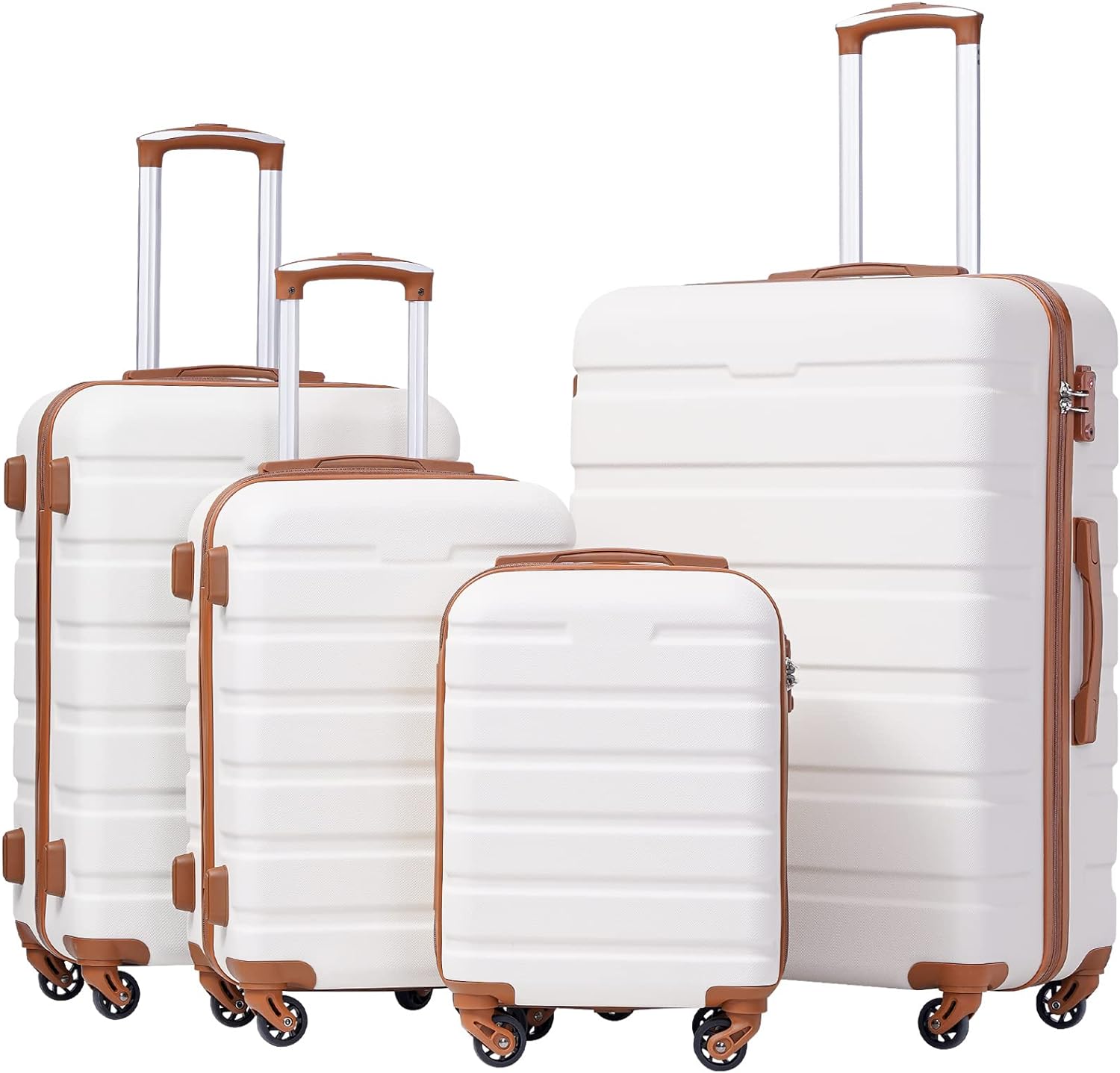 "4 - Piece Hardshell Spinner Luggage Set with TSA Lock" - Saiyora&Zubaid