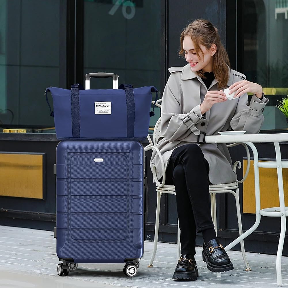 "5 - Piece Expandable Luggage Set, PC+ABS, TSA Lock, Wine Red" - Saiyora&Zubaid