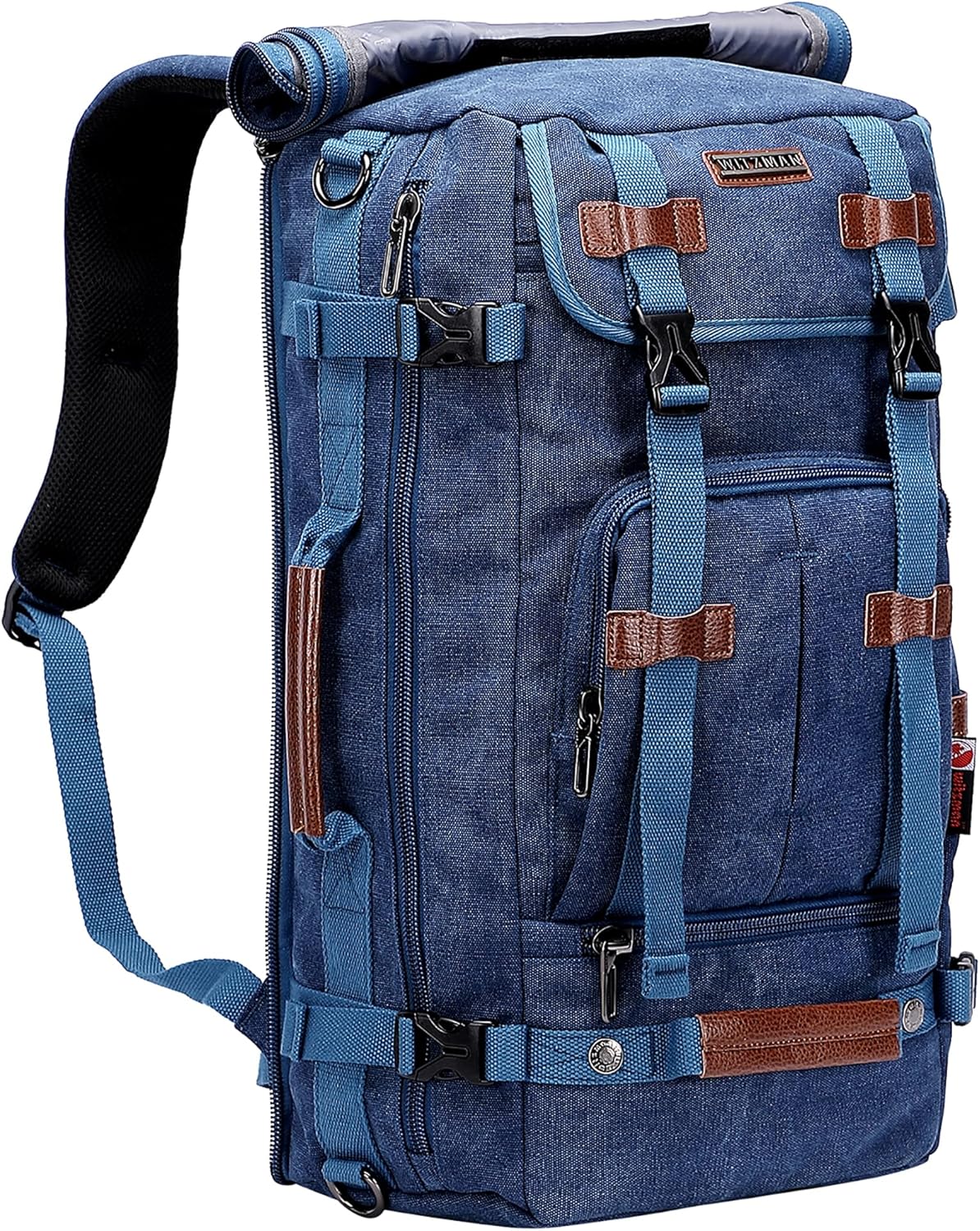 Canvas Backpack Vintage Travel Backpack Large Laptop Bags Convertible Shoulder Rucksack