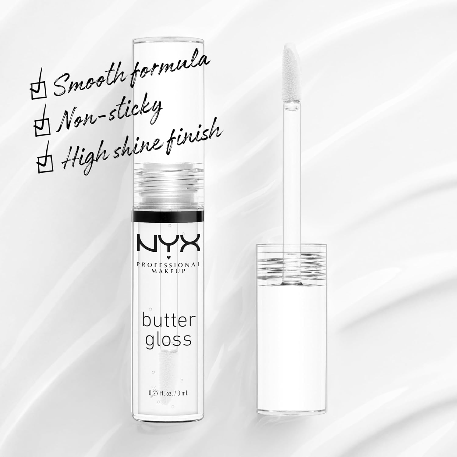 Butter Gloss, Non - Sticky Lip Gloss - Sugar Glass (Clear), Pack Of 3 - Saiyora&Zubaid