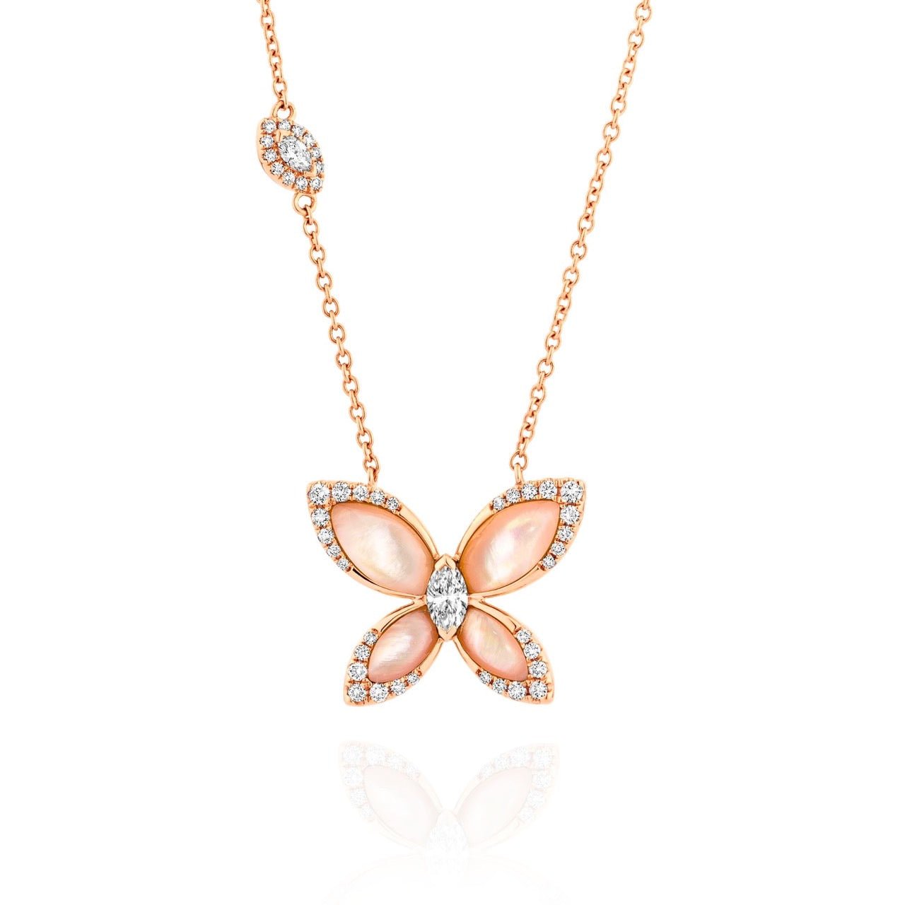 BUTTERFLY COLLECTION DIAMOND NECKLACE - Saiyora&Zubaid