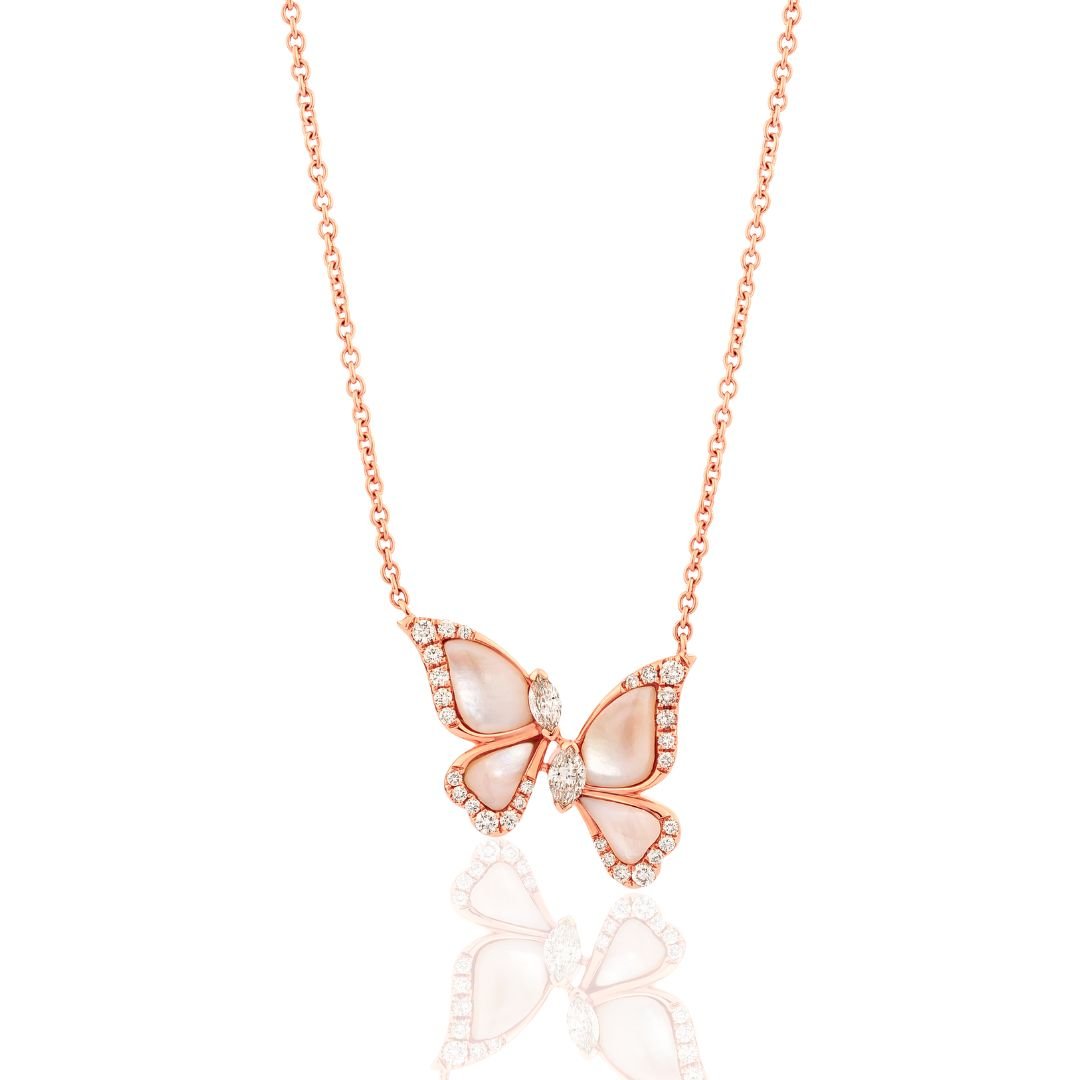 BUTTERFLY COLLECTION DIAMOND NECKLACE - Saiyora&Zubaid