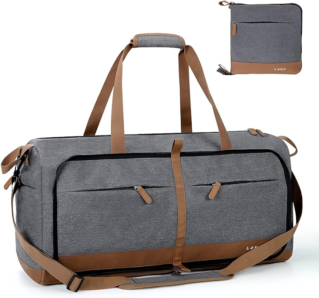 Foldable 80L Travel Duffel Bag with Shoe Compartment - Saiyora&Zubaid