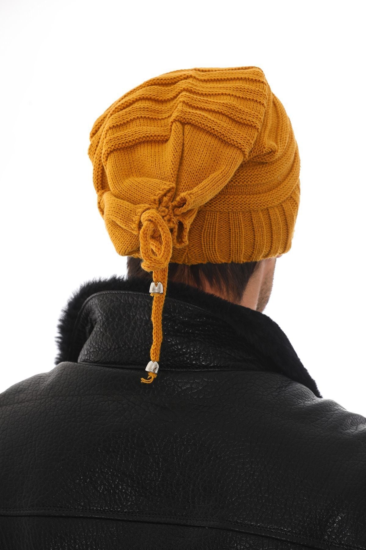 Men's Anthracite Stringed Beret - Saiyora&Zubaid