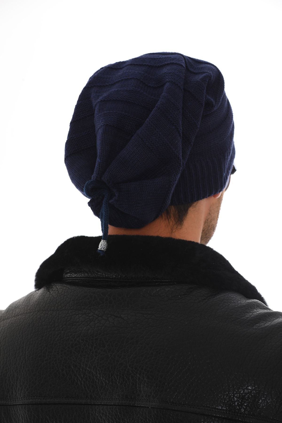 Men's Anthracite Stringed Beret - Saiyora&Zubaid