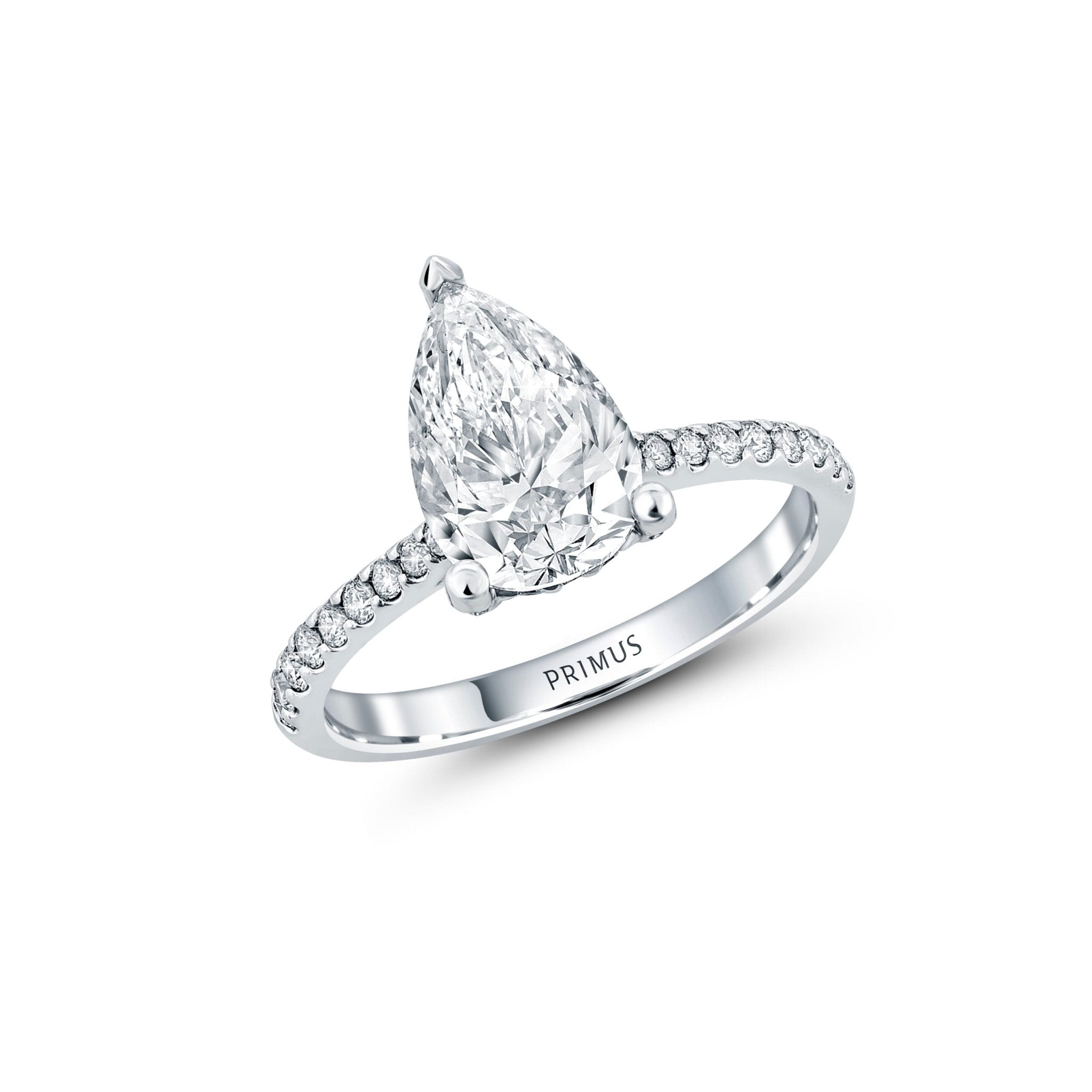 Primus pear diamond engagement ring - Saiyora&Zubaid