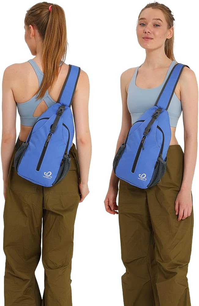 S&Z Crossbody Sling Backpack Sling Bag Travel Hiking Chest Bag Daypack - Saiyora&Zubaid