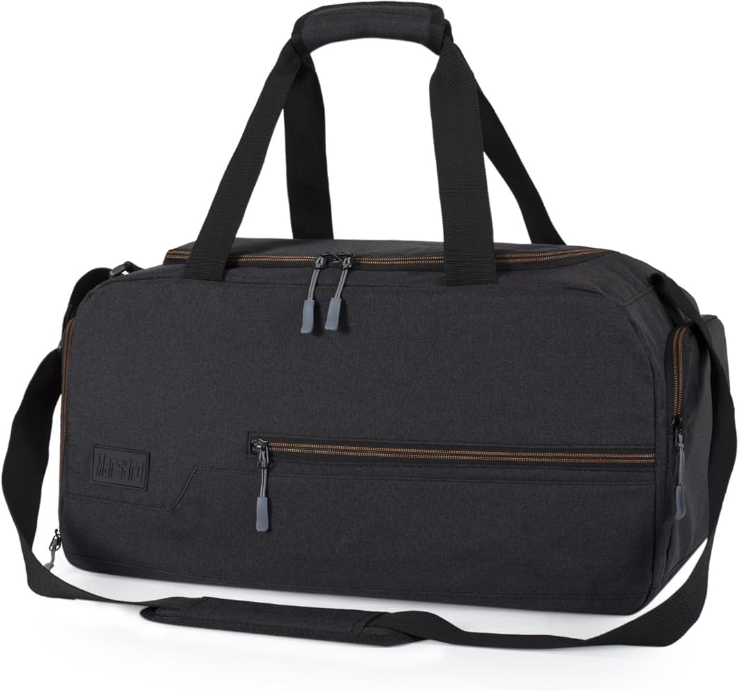 Water Resistant Sports Gym Travel Weekender Duffel Bag with Shoe Compartment - Saiyora&Zubaid