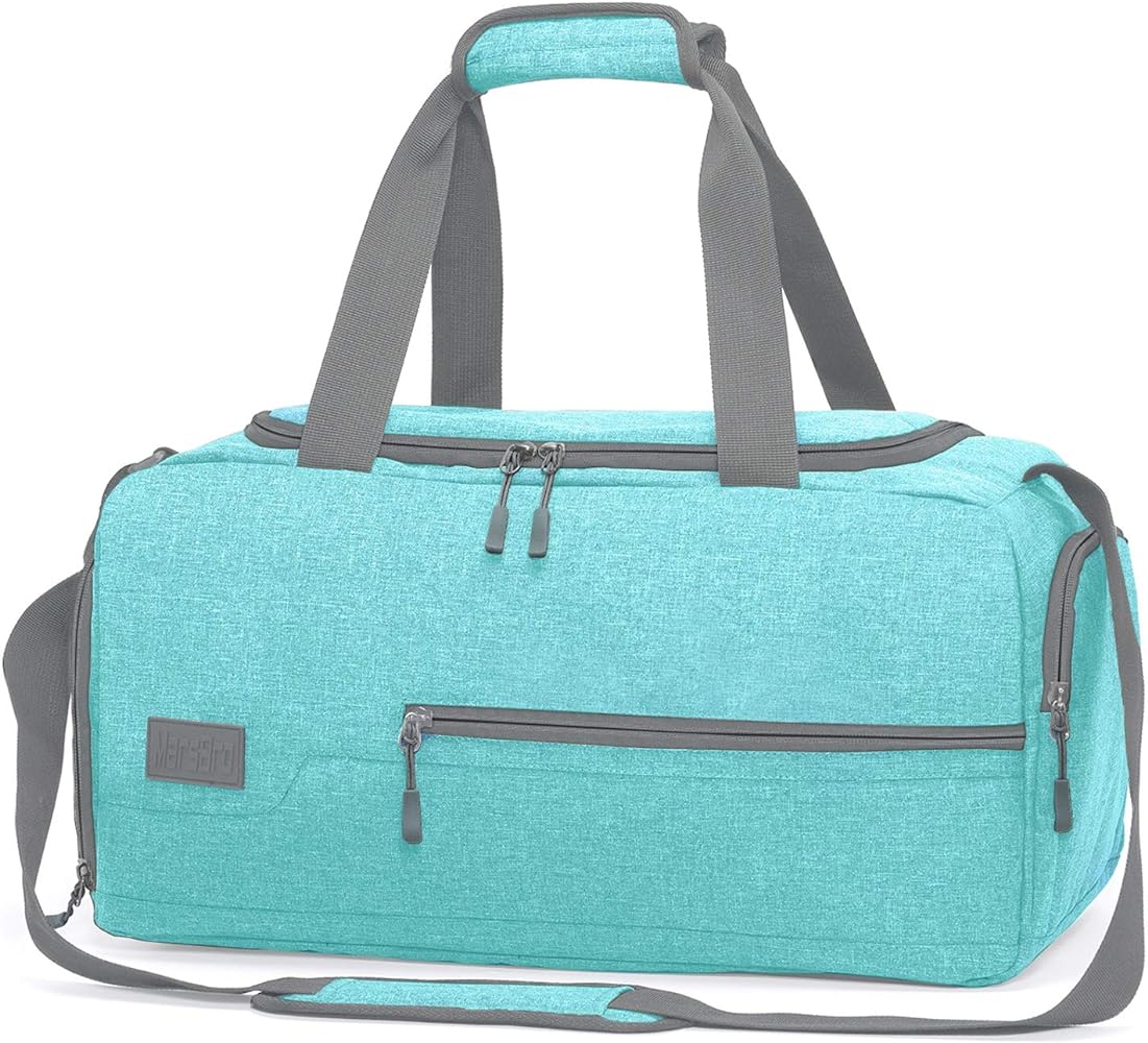 Water Resistant Sports Gym Travel Weekender Duffel Bag with Shoe Compartment - Saiyora&Zubaid