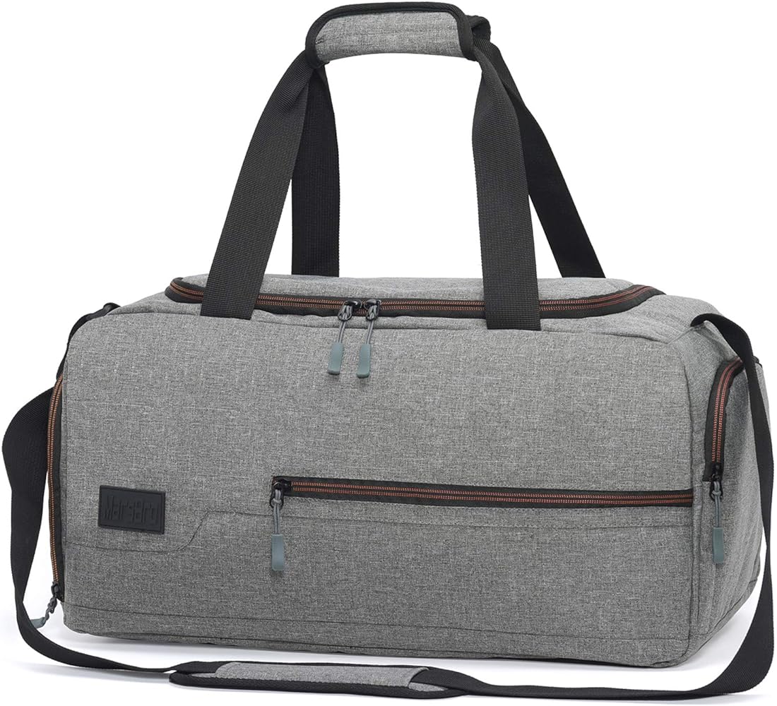 Water Resistant Sports Gym Travel Weekender Duffel Bag with Shoe Compartment - Saiyora&Zubaid